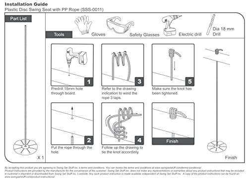 Swing Set Stuff Daisy Disc with SSS Logo Sticker, Blue