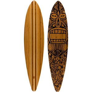 Bamboo Skateboards – Pintail Longboard Tiki Man 44" x 9.5" Deck