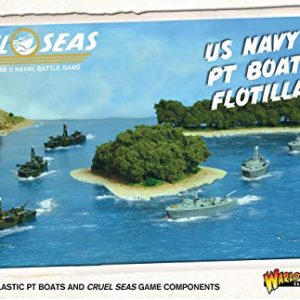 Cruel Seas US Navy PT Boat Flotilla 1:300 WWII Naval Military Wargaming Plastic Model Kit