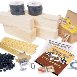 Pitsco Balsa Wood Mousetrap Vehicle Kit (For 30 Students)