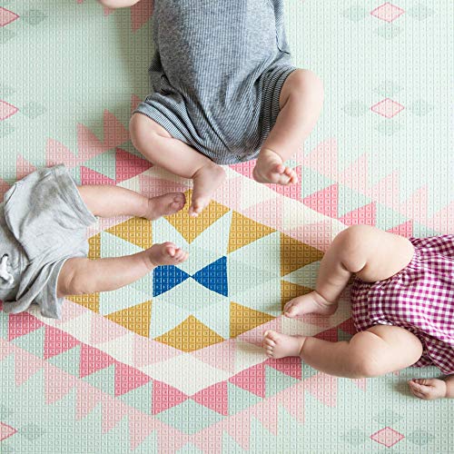 Play with Pieces, Reversible Play Mat, Moroccan Rug Plus Polka Dot