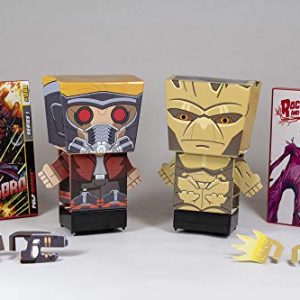 Star Lord + Groot Toy Pack - Marvel Pulp Heroes - Collectible Snap Bots - Comic Book Packaging