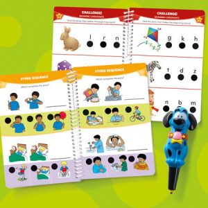 Educational Insights Hot Dots Jr. Let's Master Pre-K Reading Set with Ace Pen, Ages 4 and Up, (100 Self-Checking Lessons)