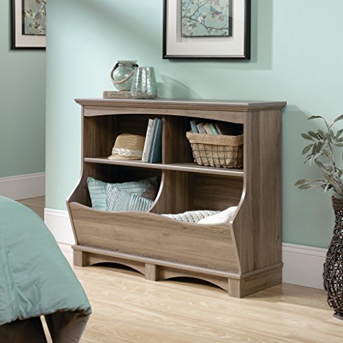 Sauder Harbor View Bin Bookcase, Salt Oak finish