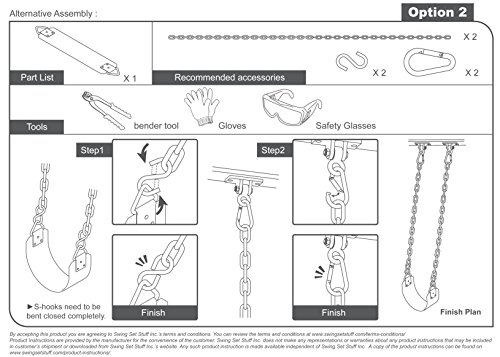 Swing Set Stuff Inc. Commercial Polymer Belt Seat with 5Coated Chain & SSS Logo Sticker… Commercial Polymer Belt Seat Coated Chain Yellow