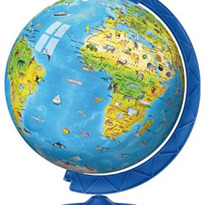 Ravensburger Children's World Globe 180 Piece 3D Jigsaw Puzzle for Kids and Adults - Easy Click Technology Means Pieces Fit Together Perfectly