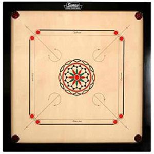 Surco Classic Carrom Board with Coins and Striker, 8mm Full Size