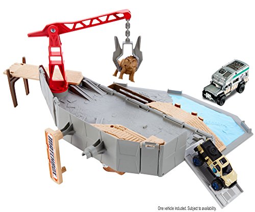 Matchbox Jurassic World Portable Playset Harbor Rescue Playset