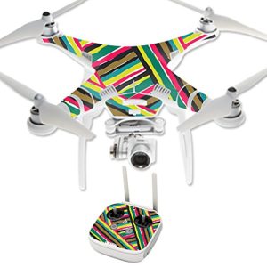 MightySkins Skin Compatible with DJI Phantom 3 Professional Quadcopter Drone wrap Cover Sticker Skins Split Color