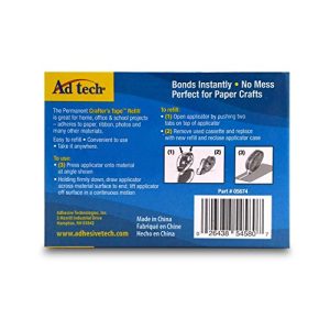 AdTech 05674 Permanent Crafter's Tape Refills, single unit