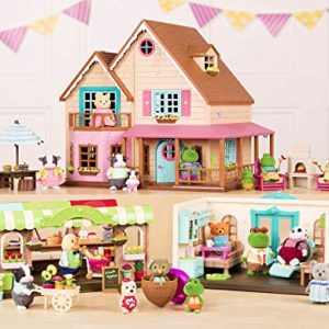 Li'l Woodzeez Bakery Playset – Tickle-Your-Taste-Buds Bakery – 85pc Toy Set with Play Food, Including Cookies, Donuts, Cupcakes, and Pies – Toys for Kids Age 3+