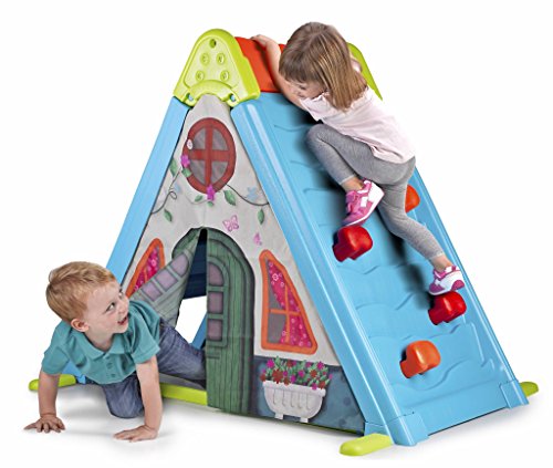 Feber 800011400 Play and Fold Activity House 3 in 1 – Playset - Easy to Store – Indoor and Outdoor, Multicolor