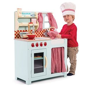 Le Toy Van Honeybake Wooden Pots & Pans Set Premium Wooden Toys for Kids Ages 3 Years & Up