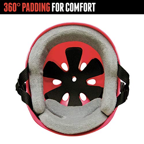 Triple Eight Sweatsaver Liner Skateboarding Helmet, Royal Blue Rubber, Small