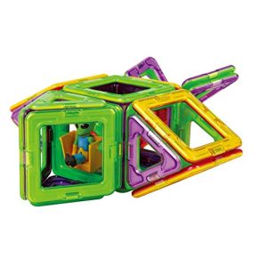 Magformers Space Traveler 35 Pieces Rainbow Colors, Educational Magnetic Geometric Shapes Tiles Building STEM Toy Set Ages 3+