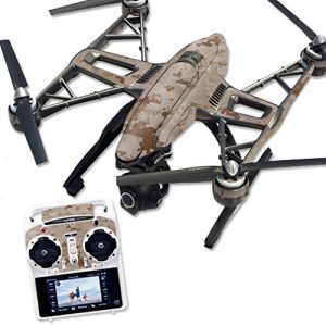MightySkins Skin Compatible with Yuneec Q500 & Q500+ Quadcopter Drone wrap Cover Sticker Skins Desert Camo