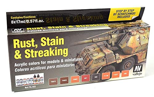 Vallejo Rust, Stain and Streaking Set Paint Set