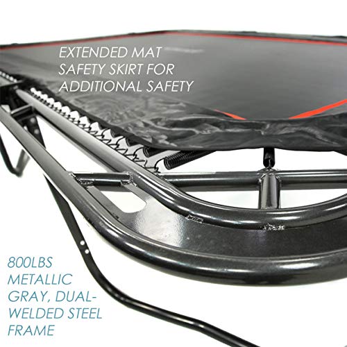 Skybound Horizon 11X18ft Rectangle Trampoline with Safety Enclosure and Ladder