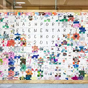 Hygloss Products Blank Community Puzzle - Create-A-Size - Fun Group Activity - Great for Parties, Weddings, Classroom, Office & More - 84” x 44” - 200 Center Pieces - 200 Guests