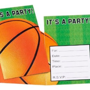 Basketball Fan Folded Party Invitations