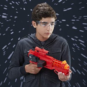Star Wars Nerf Sith Trooper Blaster -- Lights & Sounds, Glowstrike Technology, 5 Official Nerf Glowstrike Darts -- for Kids, Teens, Adults