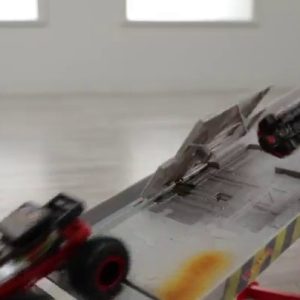 Hot Wheels Monster Trucks Downhill Race & Go Playset