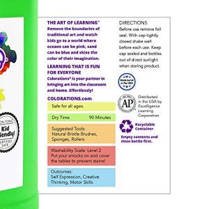 Colorations Tempera Paint, Gallon Size, White, Non Toxic, Vibrant, Bold, Kids Paint, Craft, Hobby, Fun, Art Supplies (Item # GSTWH)