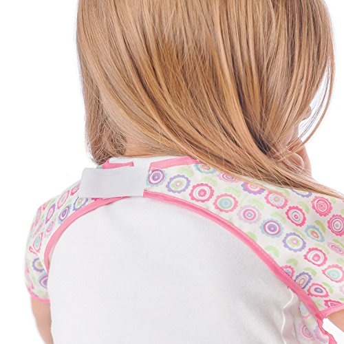 Bumkins Junior Bib / Short Sleeve Toddler Bib / Smock 1-3 Years, Waterproof, Washable, Stain and Odor Resistant – Bloom