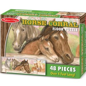 Melissa & Doug Horse Corral Jumbo Jigsaw Floor Puzzle (48 pcs, over 4 feet long)