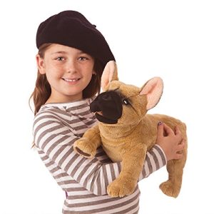 Folkmanis French Bulldog Hand Puppet Plush