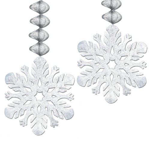 Foil Snowflake Danglers (2/Pkg)