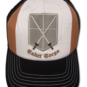 Attack on Titan Men's Corps Anime Trucker Cap Black
