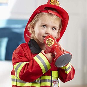 Melissa & Doug Personalized Fire Chief Role Play Costume Dress-Up Set Costume