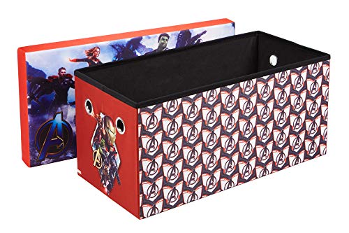 Marvel Avengers Endgame Bench with Storage, 30” Toy Chest and Trunk