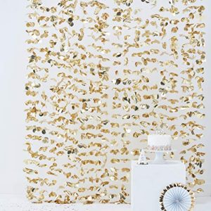Ginger Ray Gold Foil Flower Party Backdrop - 2 Metre - Pick & Mix