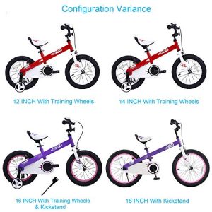 RoyalBaby Honey & Buttons Kids Bike, for Boys & Girls, with Training Wheels or Kickstand
