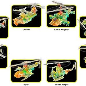 Laser Pegs Helicopter 8-in-1 Building Set; The First Lighted Construction Toy to Ignite Your Child's Creativity; It's Your Imagination, Light It Up