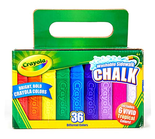Crayola Washable Sidewalk Chalk, Outdoor Toy, Gift for Kids, 36 Count