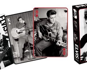 Aquarius Elvis Black And White Playing Cards