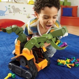 Educational Insights Dino Construction Company T-Rex Skid Loader