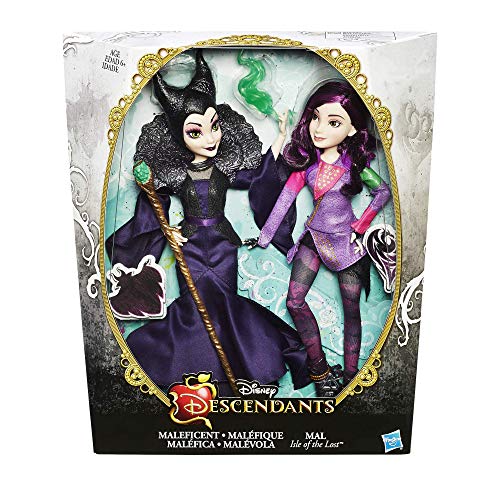 Disney Descendants Mal Isle of The Lost & Maleficent 2 Pack (Amazon Exclusive)