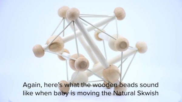 Manhattan Toy Skwish Natural Rattle and Teether Grasping Activity Toy