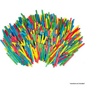 Horizon Group USA Colored Wood Stick for Crafting Projects 4800ct, Assorted