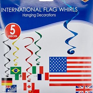 International Flag Whirls (5/Pkg)