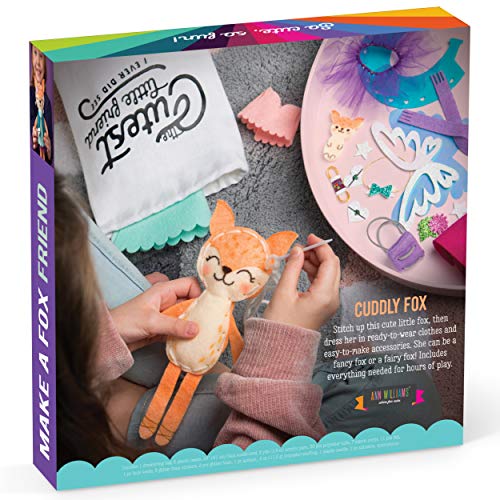 Craft-tastic – Make A Fox Friend – Craft Kit Makes 1 Easy-to-Sew Stuffie with Clothes & Accessories