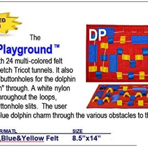 HandiThings DP Dolphin Playground Toy, Red, Blue, Yellow, One Size