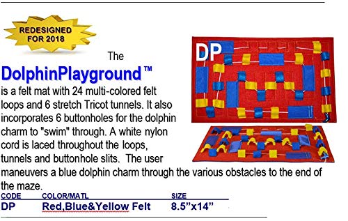 HandiThings DP Dolphin Playground Toy, Red, Blue, Yellow, One Size