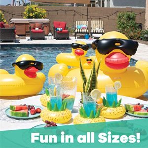 GAME Large Derby Duck, Inflatable Pool Float, Balloon Animal Pool Float, Durable Vinyl, Quick-Fill Valves, 175-Pound Capacity, 2 Handles, 48” L x 44” W x 27” T