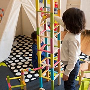 240 Piece Tegu Classroom Magnetic Wooden Block Set, Tints