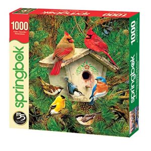 Springbok Puzzles - Feathered Retreat - 1000 Piece Jigsaw Puzzle - Large 24 Inches by 30 Inches Puzzle - Made in USA - Unique Cut Interlocking Pieces